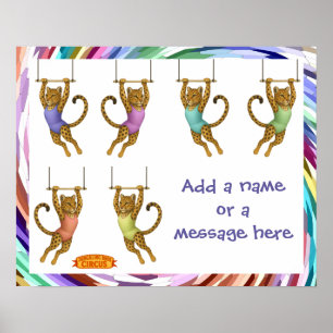 Lena leopard trapeze artist poster