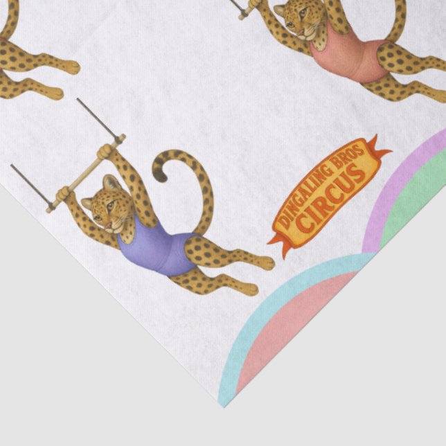 Lena leopard trapeze artist tissue paper (Detail)