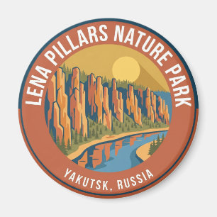 Lena Pillars Nature Park Russia Magnet