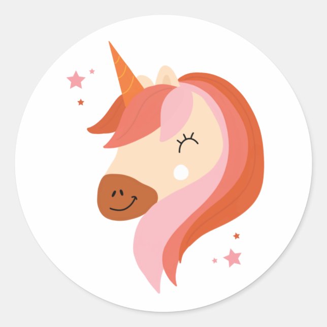 Lena Unicorn Sticker (Front)