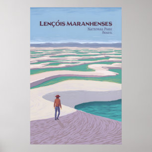 LenÃÃ³is Maranhenses National Park Travel Poster