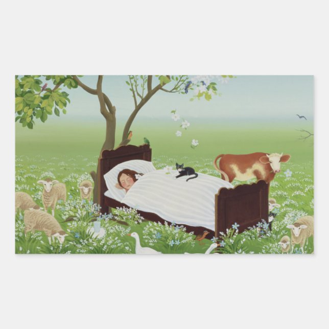 Lena's Dream Rectangular Sticker (Front)