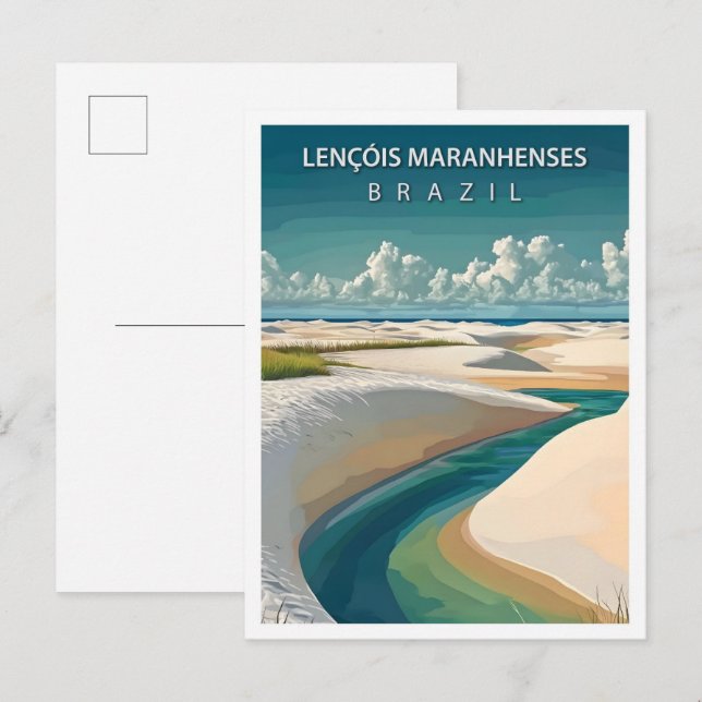 Lencois Maranhenses Brazil Travel Postcard (Front/Back)