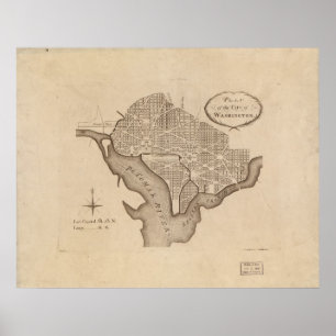 L'Enfant's Plan of Washington Poster
