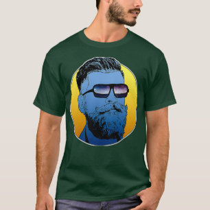 Length Beard Funnny Beardeds Facial T-Shirt
