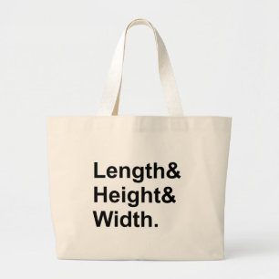 Length x Width x Height   Measuring Area Large Tote Bag