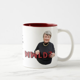 Leni Brand Wisdom - WWLD? Two-Tone Coffee Mug
