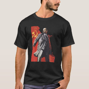 Lenin Forever Soviet Union USSR Russia Retro Vinta T-Shirt