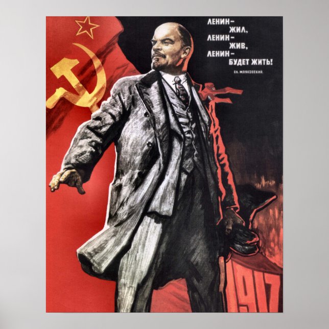 Lenin Poster From The Russian Revolution (Front)