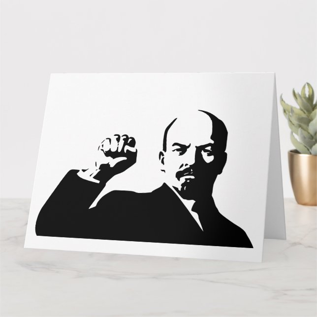 Lenin, USSR, CCCP, Soviet Union, Communism Card (Small Plant)