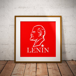 Lenin, USSR, CCCP, Soviet Union, Communism Foil Prints