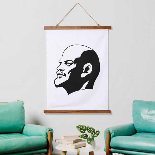 Lenin, USSR, CCCP, Soviet Union, Communism Hanging Tapestry (Living Room)