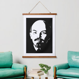 Lenin, USSR, CCCP, Soviet Union, Communism Hanging Tapestry