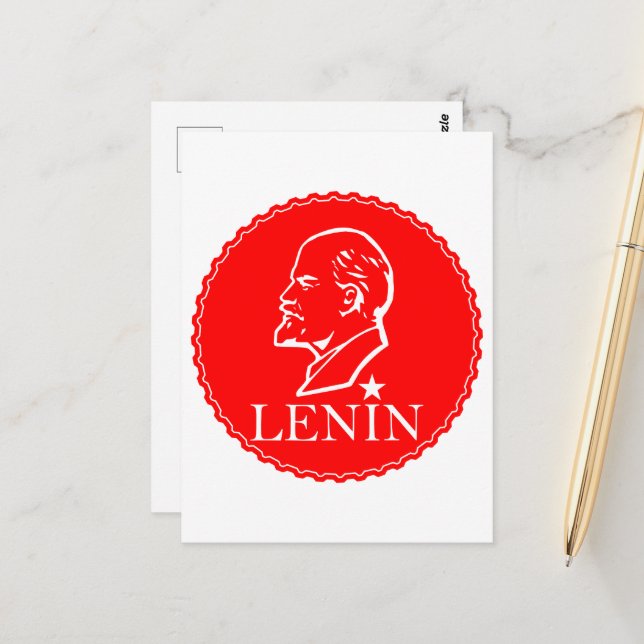Lenin, USSR, CCCP, Soviet Union, Communism Postcard (Front/Back In Situ)