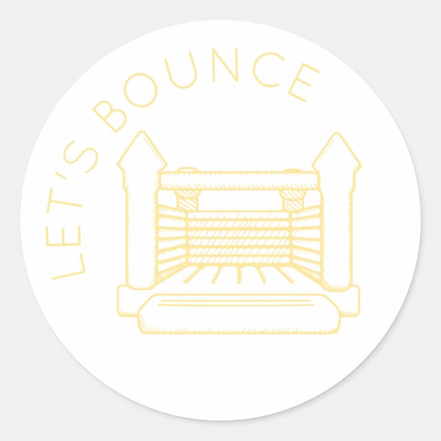 Lennon Bounce House "Let's Bounce" Sticker (Front)