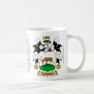 Lennon Family Coat of Arms (Crest) including the O Coffee Mug