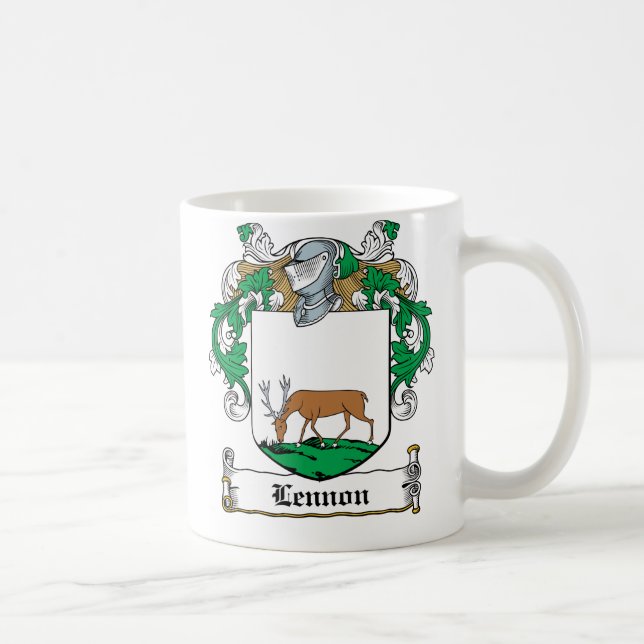 Lennon Family Crest Coffee Mug (Right)