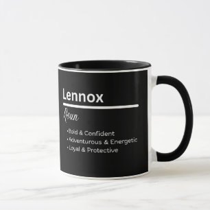 Lennox Boy Name Definition Personalized Mug