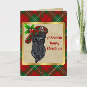 Lennox Clan Badge & Tartan Personalised Xmas Card