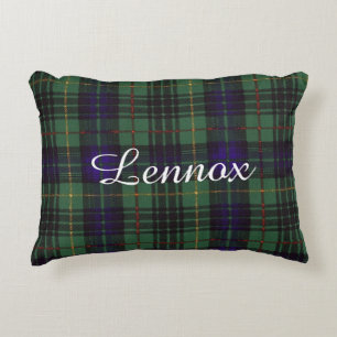 Lennox clan Plaid Scottish tartan Decorative Cushion