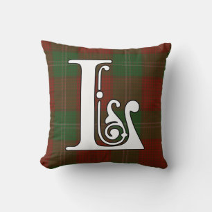Lennox Clan Tartan Monogram Cushion