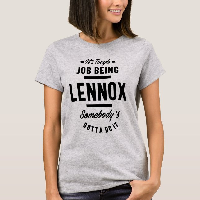 Lennox Personalised Name Birthday Gift T-Shirt (Front)