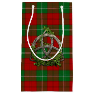 Lennox Tartan And Celtic Trinity Knot Small Gift Bag