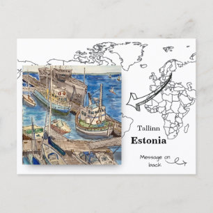 Lennusadam Museum, Tallinn Estonia Postcard