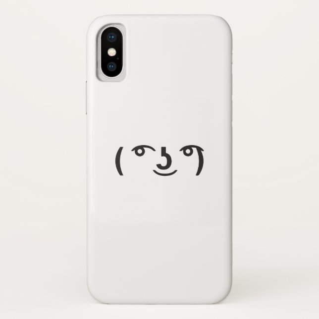 Lenny face memes ( ͡° ͜ʖ ͡°)  Text Emoji Case-Mate iPhone Case (Back)