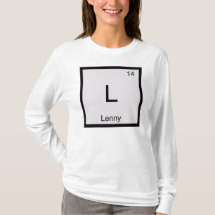 Lenny Name Chemistry Element Periodic Table T-Shirt