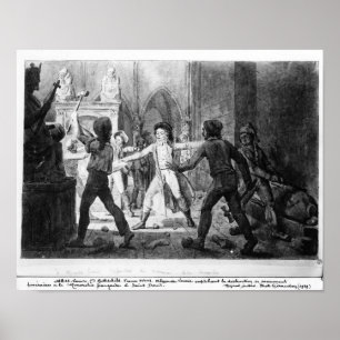 Lenoir opposing the destruction of royal tombs poster