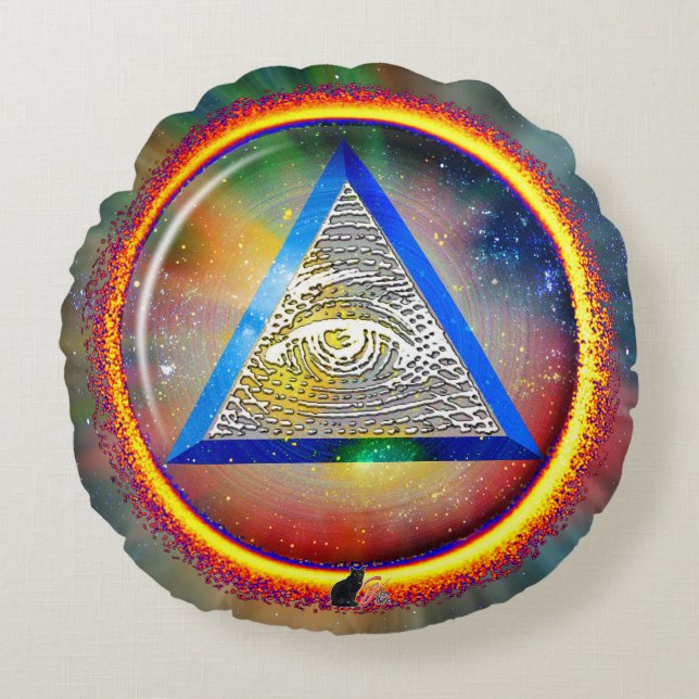 Lens of Providence  Round Cushion (Front)