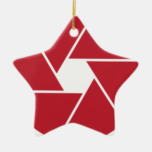 Lens Opening Graphic Design Ceramic Tree Decoration