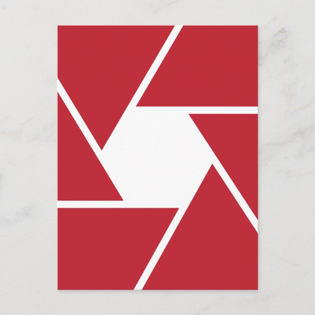 Lens Opening Graphic Design Postcard (Front)