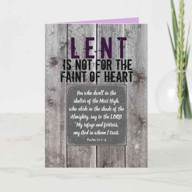 Lent Greeting Card (Front)
