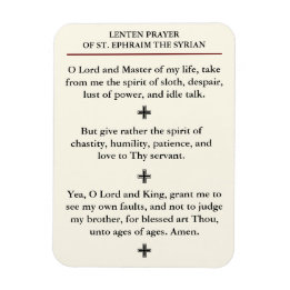 Lenten Prayer of St. Ephraim the Syrian Magnet