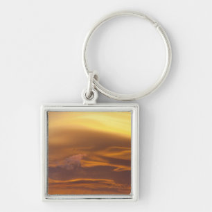 Lenticular cloud at sunset key ring