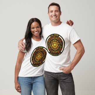 Leo 2026 Zodiac Mandala | Lion Fire Sign Astrology T-Shirt