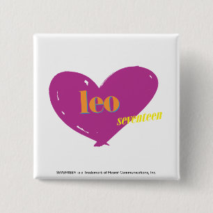 Leo 2 15 cm square badge