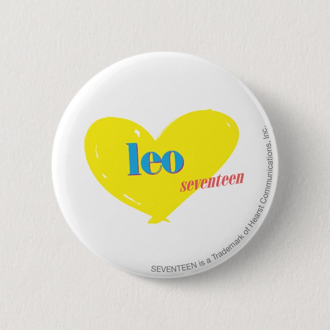 Leo 3 6 cm round badge (Front)
