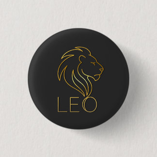 LEO 3 CM ROUND BADGE