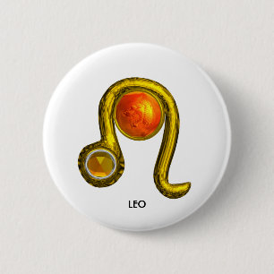LEO 6 CM ROUND BADGE