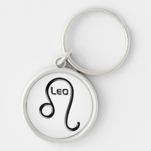 LEO, Abstract Design of the Zodiac Sign, Key Ring