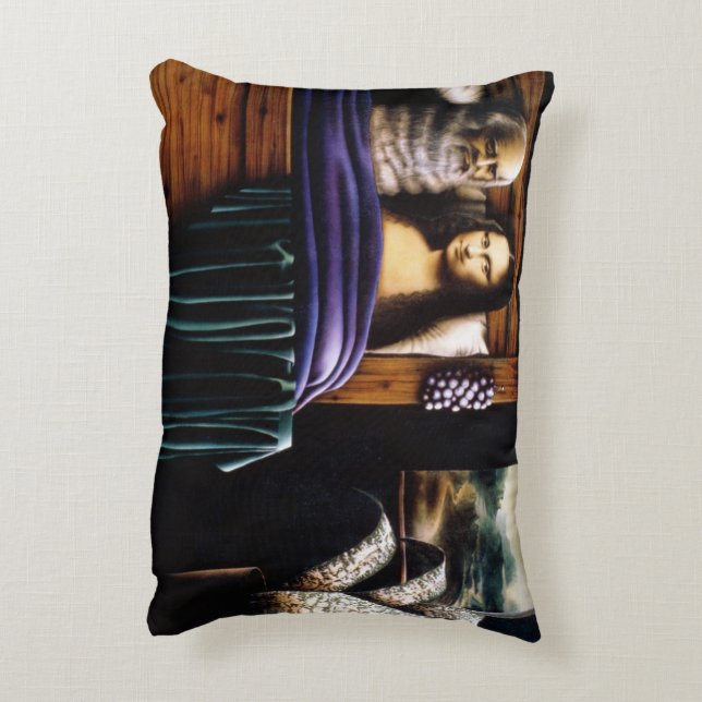 Leo and Mona Decorative Cushion (Back(Vertical))
