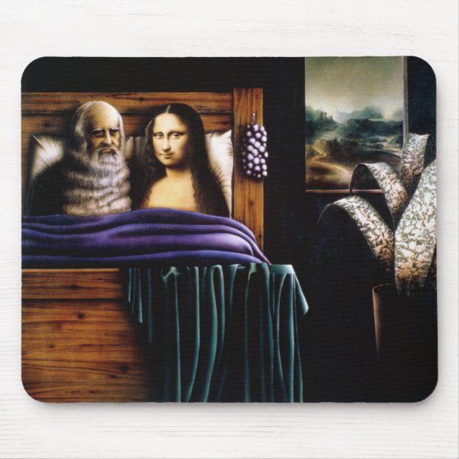 Leo and Mona Mouse Pad (Front)