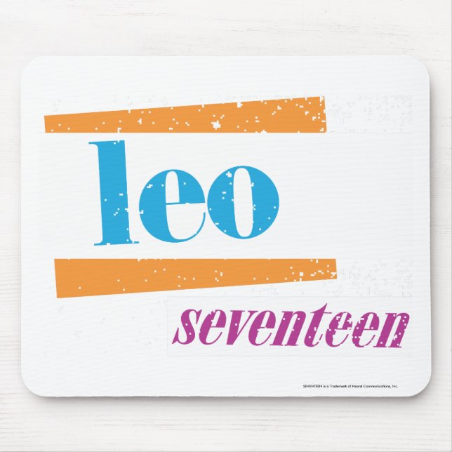 Leo Aqua Mouse Pad (Front)