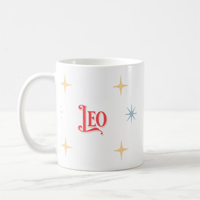 Leo Astrological Sign  Coffee Mug (Left)