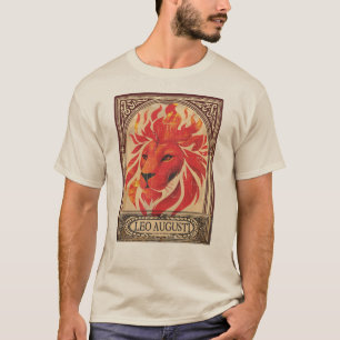 Leo astrology august birthday zodiac lion fire T-Shirt