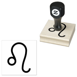 Leo, Astrology Sign in the Zodiac Rubber Stamp