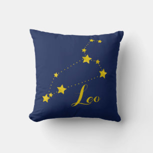 Leo Astrology with Constellation of Stars Cushion